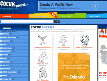 Tablet Screenshot of cocuk-boyama.com